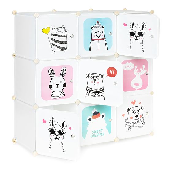 Scaffale con box Animali