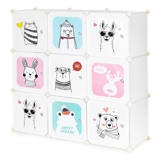 Scaffale con box Animali