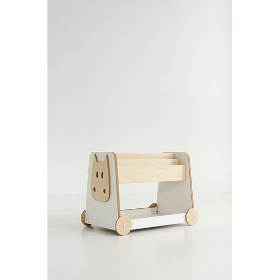 Scaffale per giocattoli con ruote