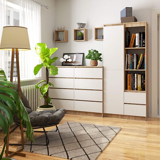 SCAFFALE R11 R80 1D 2SZ CLP PK SONOMA / BIANCO