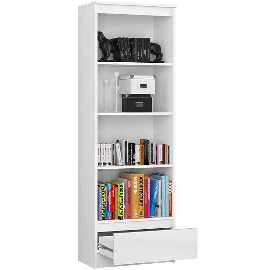 SCAFFALE R60 1SZ 4P CLP PK BIANCO / LUCIDO BIANCO
