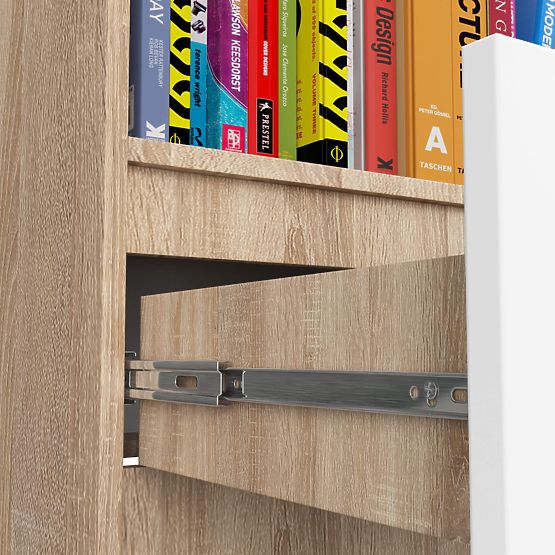 SCAFFALE R60 1SZ 4P CLP PK ROVERE SONOMA / BIANCO