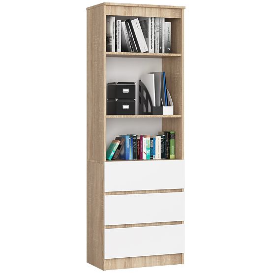 SCAFFALE R60 3SZ 2P CLP PK SONOMA / BIANCO