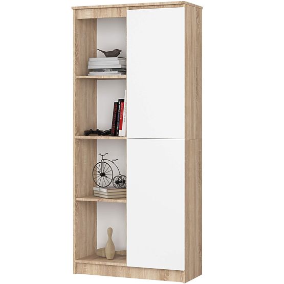SCAFFALE R80 1D 4P CLP ROVERE SONOMA / BIANCO