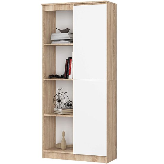 SCAFFALE R80 1D 4P CLP ROVERE SONOMA / BIANCO