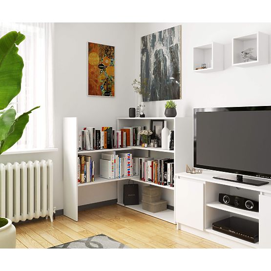 Scaffale regolabile mini TWIST - bianco