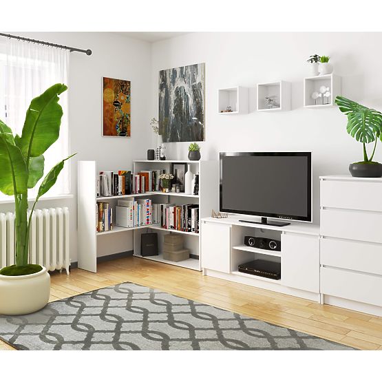 Scaffale regolabile mini TWIST - bianco