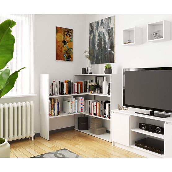 Scaffale regolabile mini TWIST - bianco