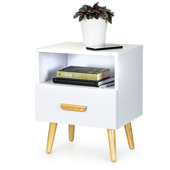 SCANDI comodino con cassetto