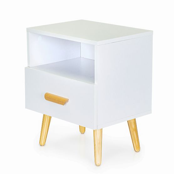 SCANDI comodino con cassetto