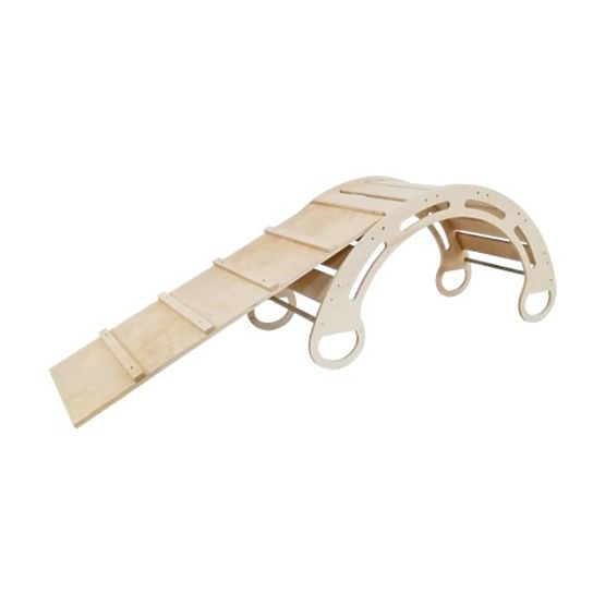 Scivolo Montessori in legno Lilla - naturale