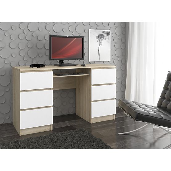 SCRIVANIA A-11 CLP 6SZ PK SONOMA / BIANCO