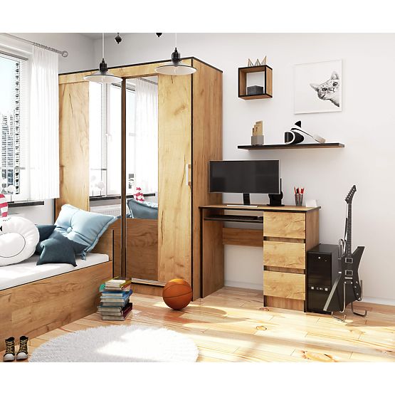 SCRIVANIA A-6 CLP ROVERE CRAFT DESTRA