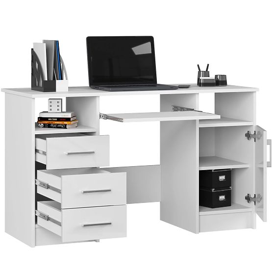SCRIVANIA ANA PK BIANCO / LUCIDO BIANCO