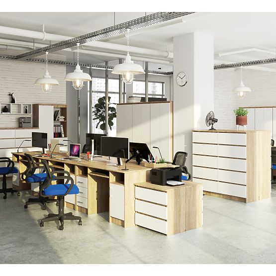 SCRIVANIA ANA PK ROVERE SONOMA / BIANCO