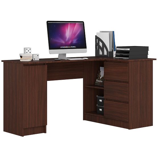 SCRIVANIA ANGOLARE B20 CLP DESTRA WENGE
