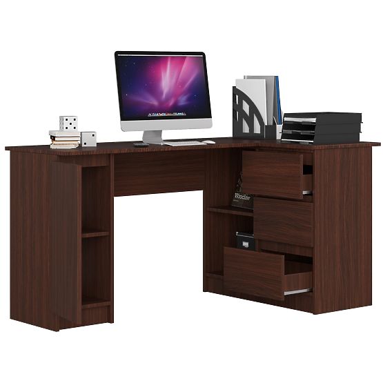 SCRIVANIA ANGOLARE B20 CLP DESTRA WENGE