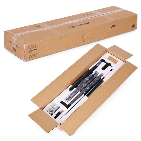 Scrivania elettrica regolabile 120x60 cm altezza regolabile 72-117 cm nera ModernHome