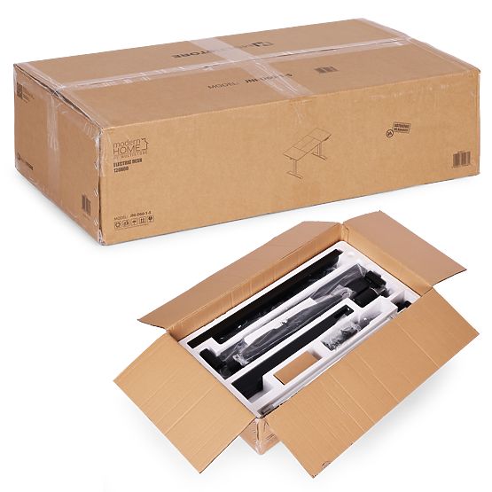 Scrivania elettrica regolabile 140x70 cm, altezza regolabile 76-121 cm ModernHome