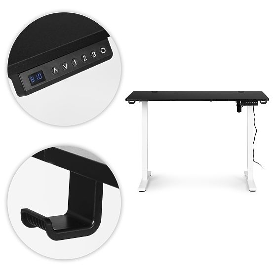 Scrivania elettrica regolabile in altezza 120x60 cm, altezza 72-117 cm ModernHome