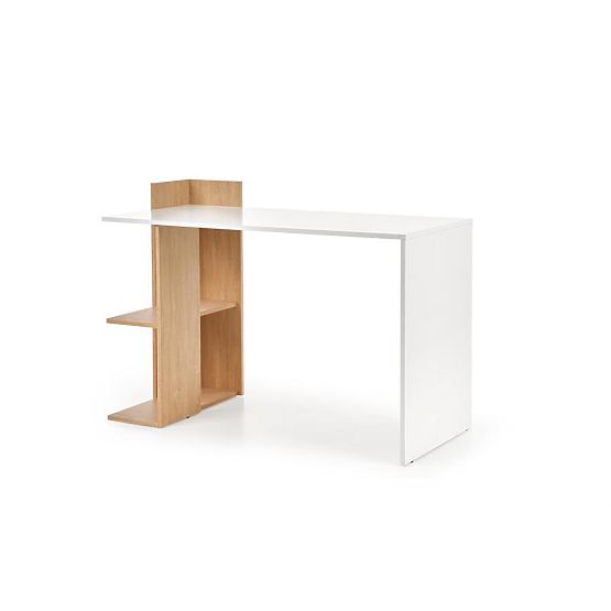 Scrivania FINO - rovere dorato / bianco