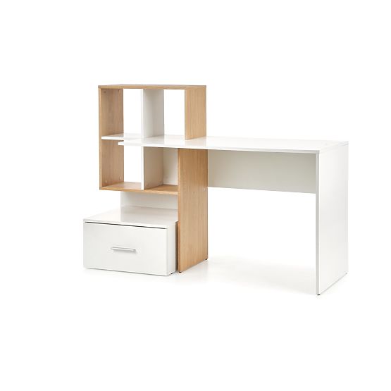 Scrivania GROSSO - rovere dorato / bianco