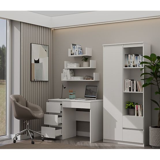 Scrivania Mijas SINISTRA BIANCO