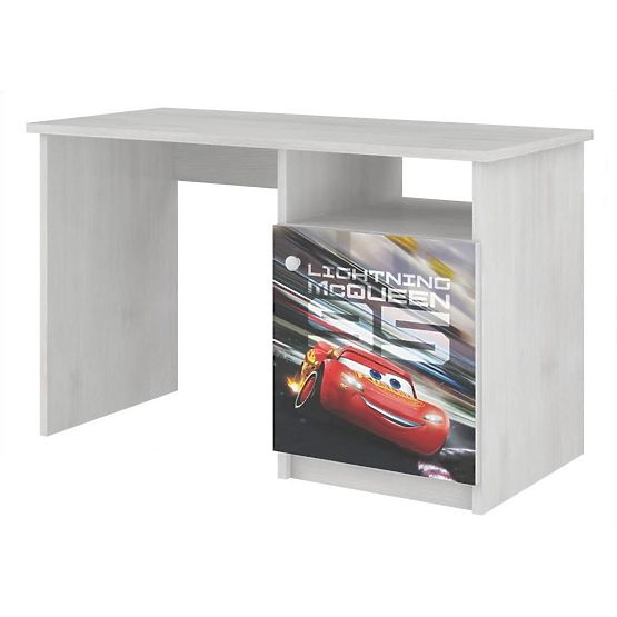 Scrivania per bambini - Cars 3 Mc Queen - decorazione pino norvegese