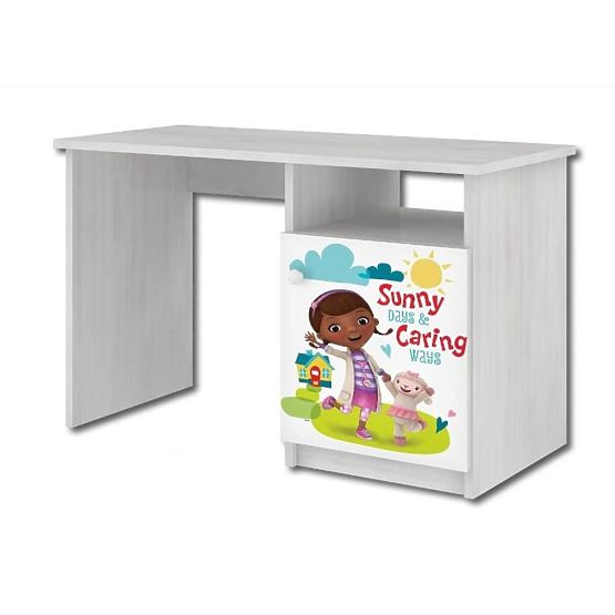 Scrivania per bambini - Doctor Plyšáková - Decoro in pino norvegese