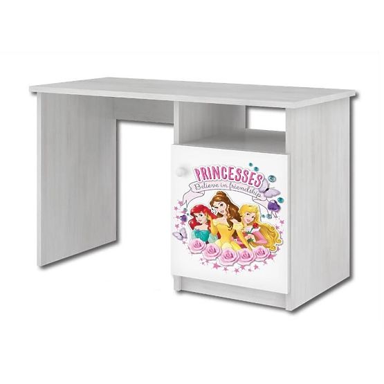 Scrivania per bambini - Principesse Disney - Decoro in pino norvegese