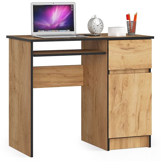 Scrivania per computer 90 cm Piksel destra - PK rovere craft
