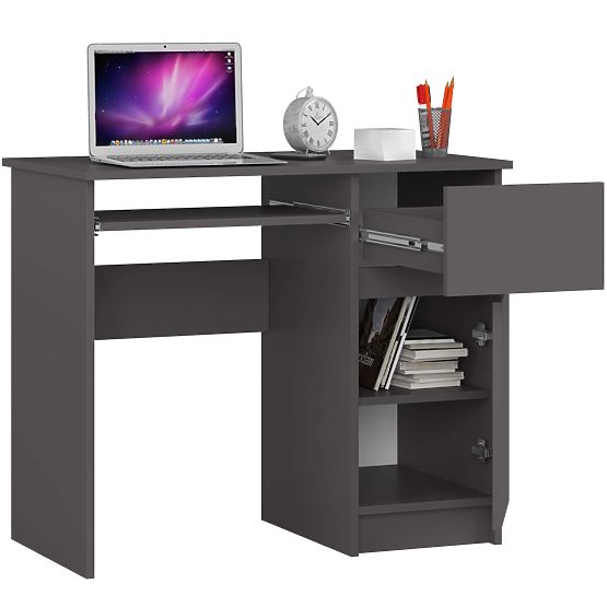 SCRIVANIA PER COMPUTER PIKSEL PK GRIGIO - DESTRO