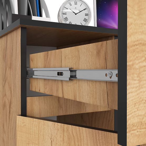 SCRIVANIA PER COMPUTER PIKSEL PK ROVERE CRAFT - SINISTRA