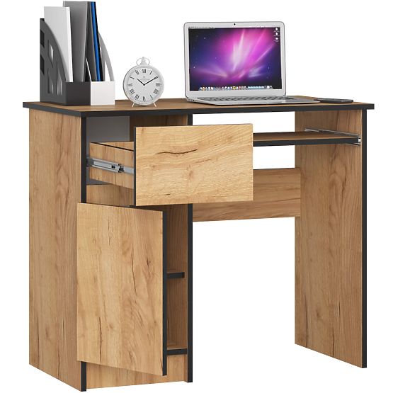 SCRIVANIA PER COMPUTER PIKSEL PK ROVERE CRAFT - SINISTRA