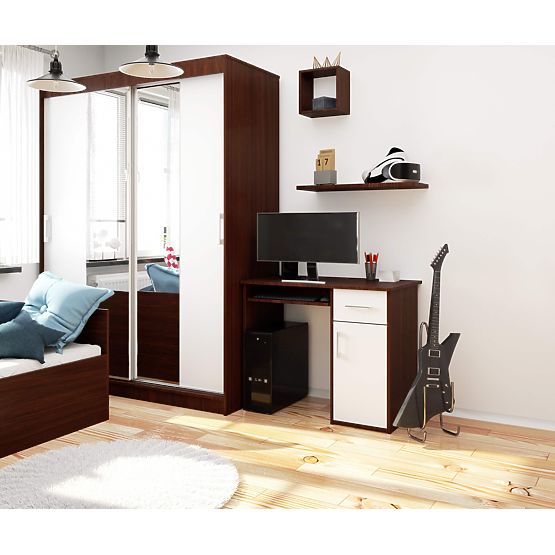 SCRIVANIA PIN WENGE / BIANCO