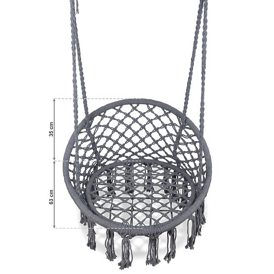 Sedia a dondolo sospesa - grigia