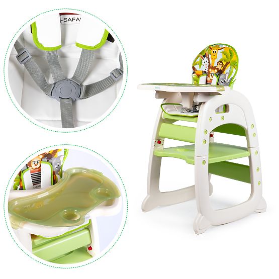 Sedia da pranzo 2in1 - verde