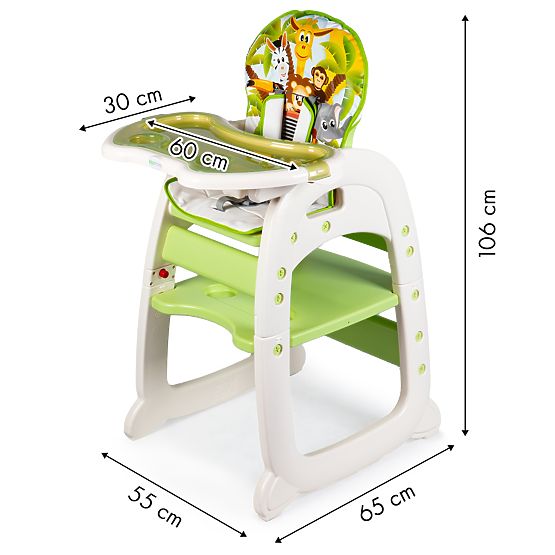 Sedia da pranzo 2in1 - verde