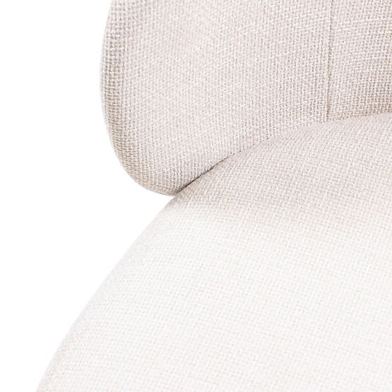 Sedia da pranzo Larisa, beige chiaro/gambe nere