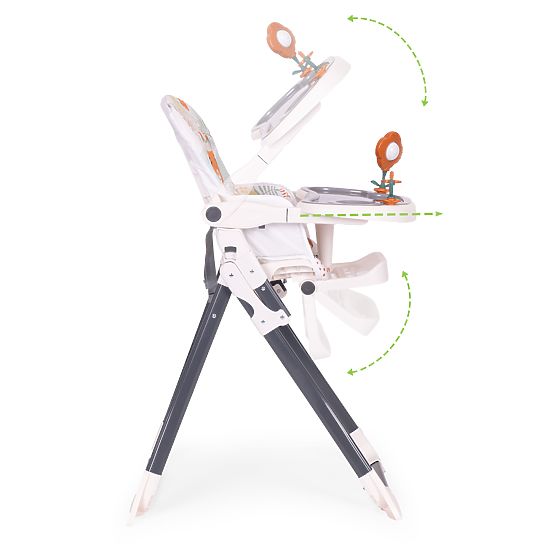 Sedia da pranzo pieghevole per bambini con giocattoli ECOTOYS