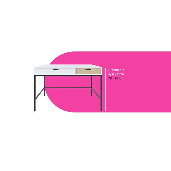 Sedia ergonomica per scrivania regolabile in altezza 159-188 cm - grigia