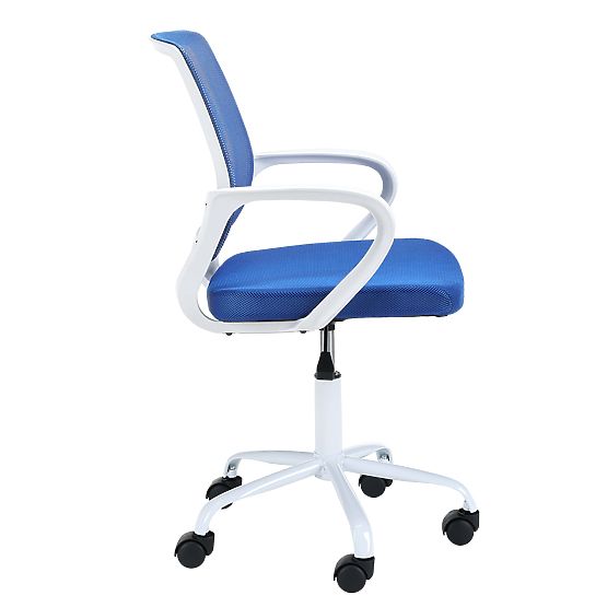 Sedia Girevole FD-6 Bianco / Blu