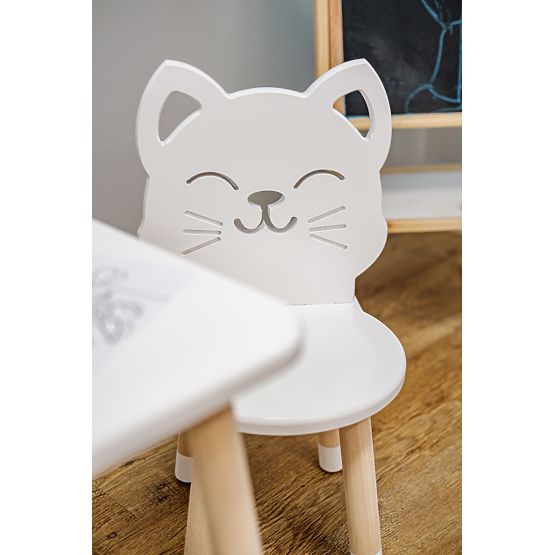 Sedia per bambini - Gattino - bianca