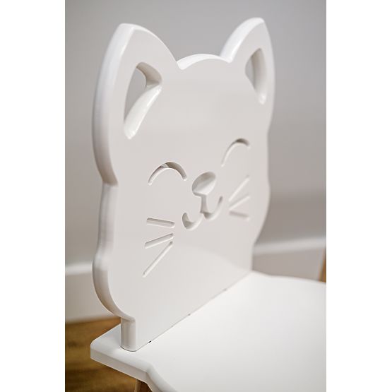 Sedia per bambini - Gattino - bianca