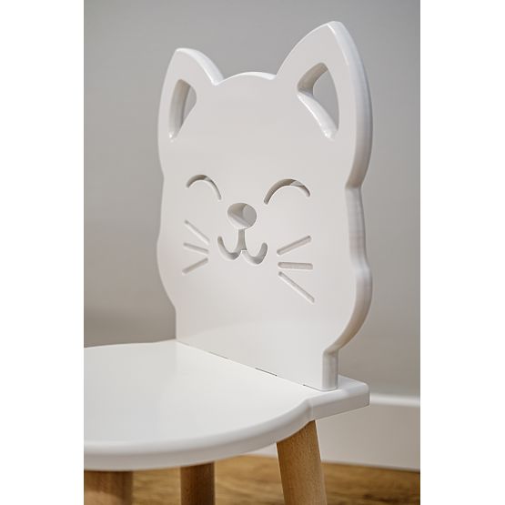 Sedia per bambini - Gattino - bianca