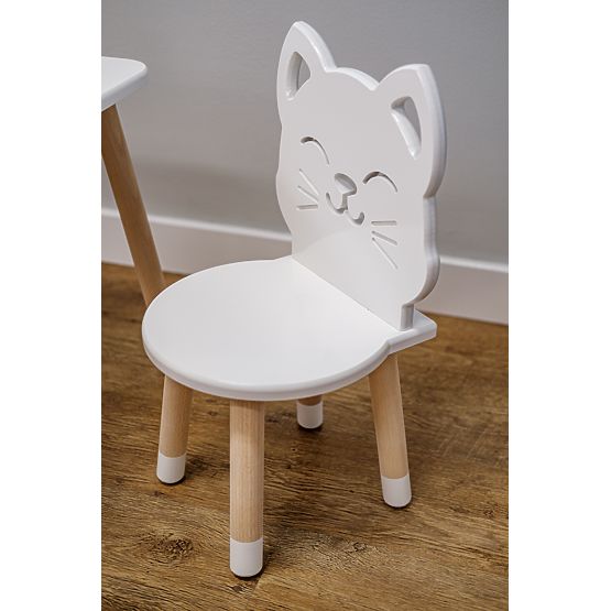 Sedia per bambini - Gattino - bianca