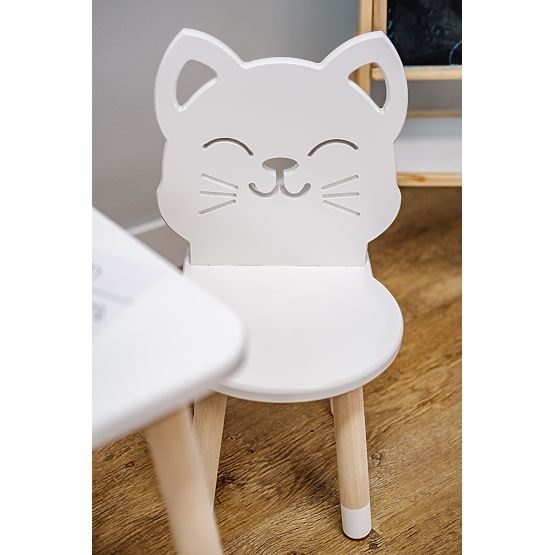 Sedia per bambini - Gattino - bianca