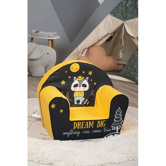 Poltroncina per bambini Procione - nero-giallo