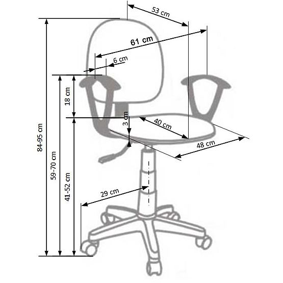 Seggiolone Darian rosa
