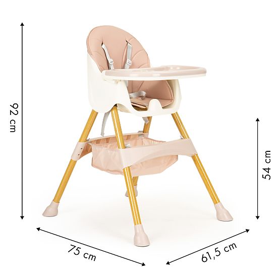 Seggiolone per bambini alto 2 in 1 ECOTOYS